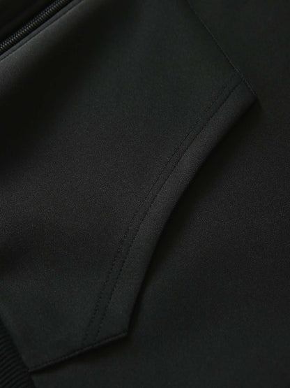 Men's Japanese Samurai Print Hooded Jacket