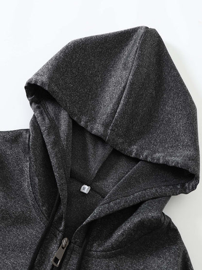 Men's Japanese Samurai Print Hooded Jacket