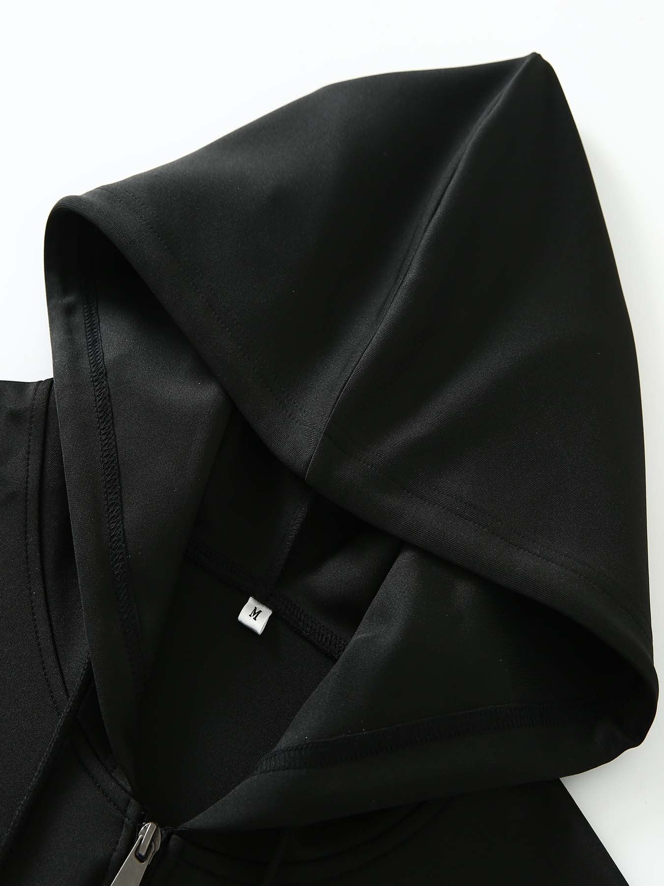 Men's Japanese Samurai Print Hooded Jacket