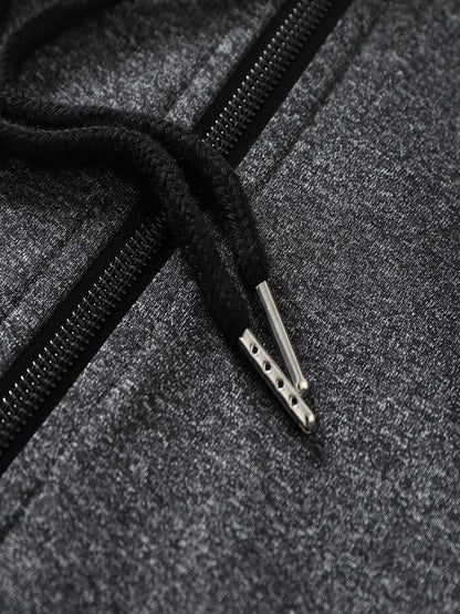 Men's Japanese Samurai Print Hooded Jacket