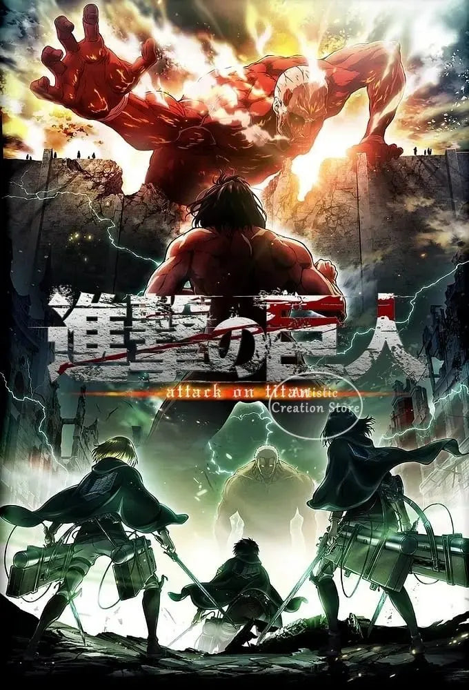 Attack on Titan  Canvas Art Poster  Anime Wall Decor for Bedroom Game Room
