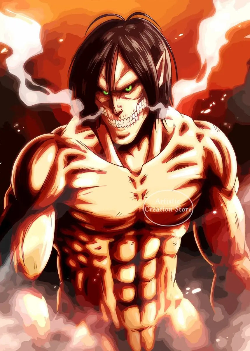 Attack on Titan  Canvas Art Poster  Anime Wall Decor for Bedroom Game Room