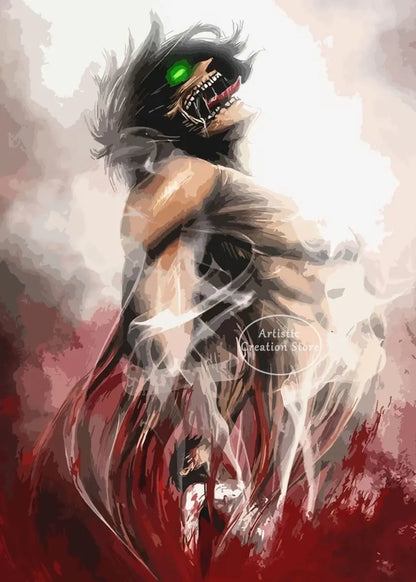 Attack on Titan  Canvas Art Poster  Anime Wall Decor for Bedroom Game Room