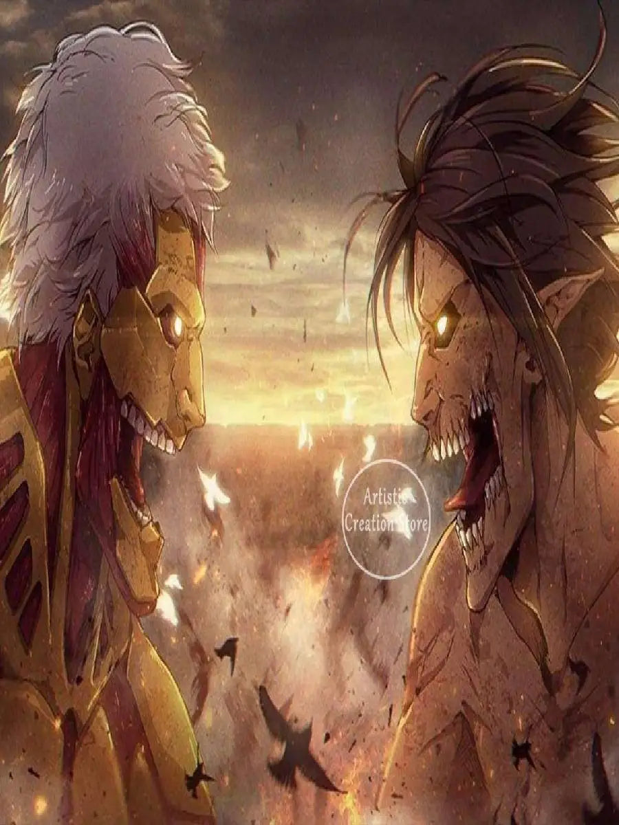 Attack on Titan  Canvas Art Poster  Anime Wall Decor for Bedroom Game Room