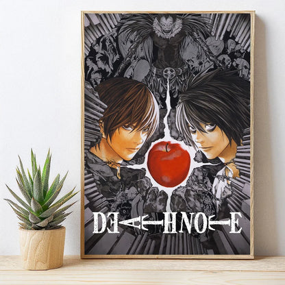 Japaese Anime DEATH NOTE Poster For Living Room Bedroom Home Decor Yagami Raito Canvas Painting Classic Japan Comics Wall Art