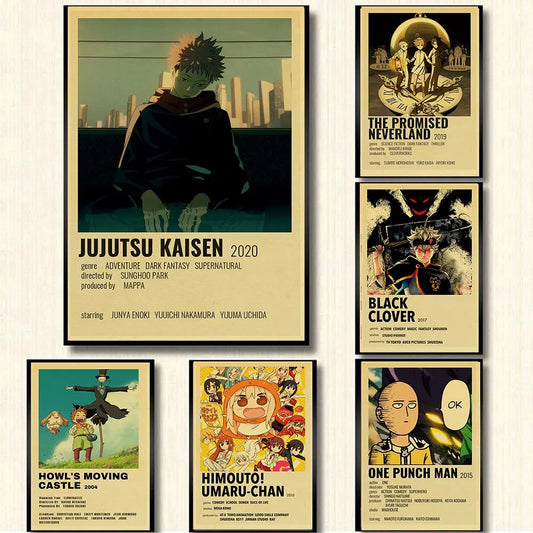 Classic Retro Anime Posters