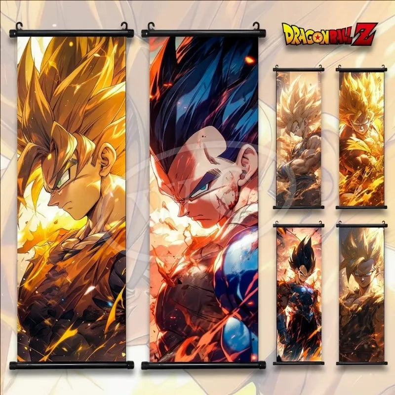 Dragon Ball Anime Poster Sun Wukong Home Decoration Kakarote Buo Wall Hanging Art Badok Scroll Painting Picture Saiya Wallpaper