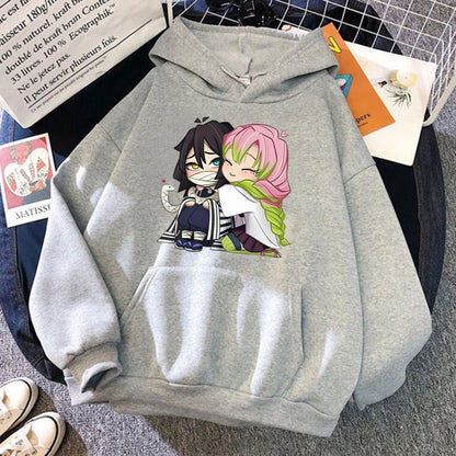 Demon Slayer - Hoodies (Obanai Iguro + Mitsuri Kanroji)