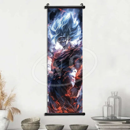 Dragon Ball Anime Poster Sun Wukong Home Decoration Kakarote Buo Wall Hanging Art Badok Scroll Painting Picture Saiya Wallpaper
