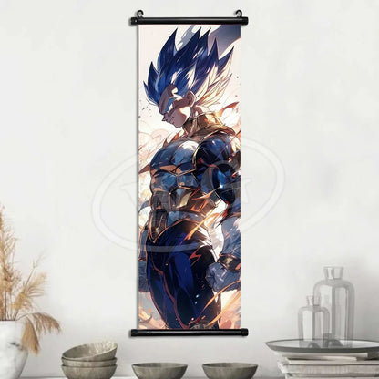 Dragon Ball Anime Poster Sun Wukong Home Decoration Kakarote Buo Wall Hanging Art Badok Scroll Painting Picture Saiya Wallpaper