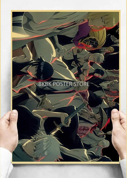 Japanese Anime Bleach ThousandYear Blood War Wall Art Poster  Coffee Boy Bedroom Decor Home Gift Prints Store Art Painting Wall