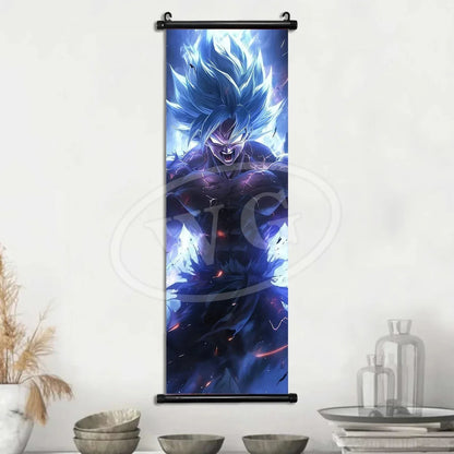Dragon Ball Anime Poster Sun Wukong Home Decoration Kakarote Buo Wall Hanging Art Badok Scroll Painting Picture Saiya Wallpaper