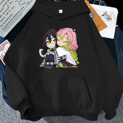 Demon Slayer - Hoodies (Obanai Iguro + Mitsuri Kanroji)