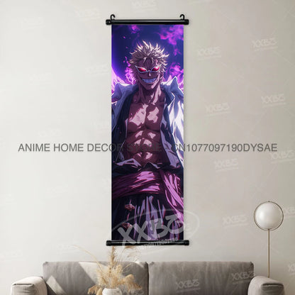 One Piece Posters Monkey D. Luffy Scrolls Pictures Vinsmoke Sanji Roronoa Anime Home Decor Zoro Hanging Painting Wall Art Shanks