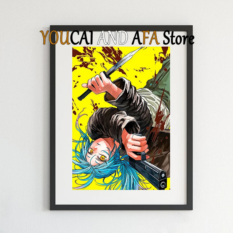 Sakamoto Days New Manga Anime Poster Canvas Painting Gaming Room Home Aesthetic Decor Sakamoto Days Anime Poster Manga Wall Art