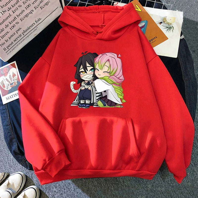 Demon Slayer - Hoodies (Obanai Iguro + Mitsuri Kanroji)