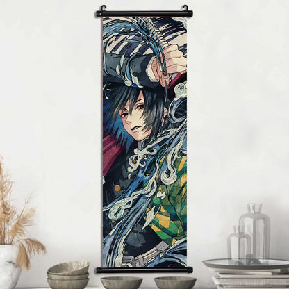 Demon Slayer Wallpaper Comic Poster Wall Artwork Print Anime Hanging Scroll Hashira Home Decoration Art Canvas Painting Kid Gift