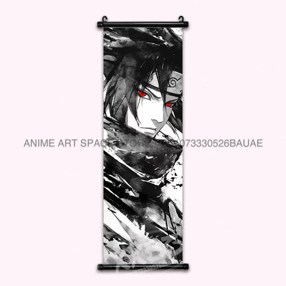 Anime Naruto Hanging Painting Hatake Kakashi Wall Art Scrolls Picture Uchiha Sasuke Home Decor Canvas Poster Haruno Sakura Mural