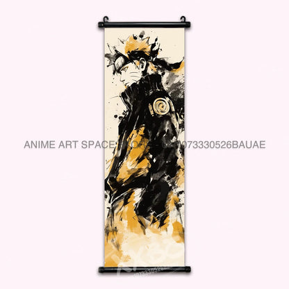 Anime Naruto Hanging Painting Hatake Kakashi Wall Art Scrolls Picture Uchiha Sasuke Home Decor Canvas Poster Haruno Sakura Mural
