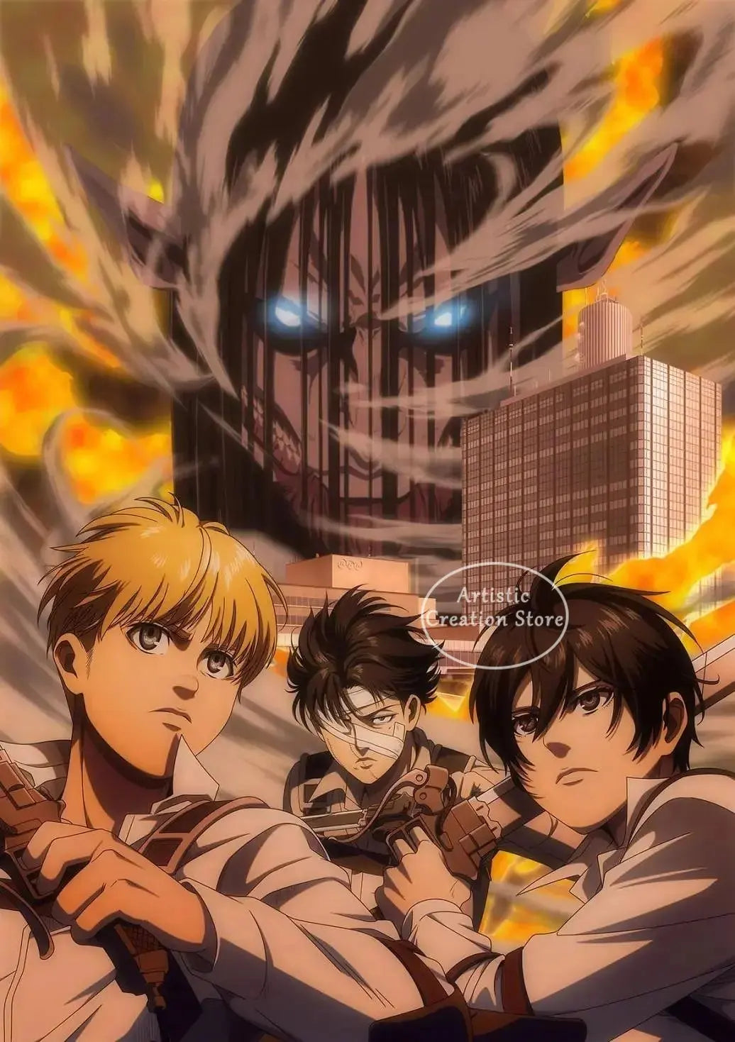 Attack on Titan  Canvas Art Poster  Anime Wall Decor for Bedroom Game Room