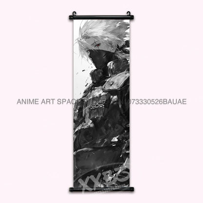 Anime Naruto Hanging Painting Hatake Kakashi Wall Art Scrolls Picture Uchiha Sasuke Home Decor Canvas Poster Haruno Sakura Mural