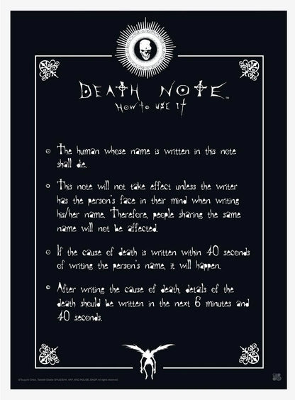Japaese Anime DEATH NOTE Poster For Living Room Bedroom Home Decor Yagami Raito Canvas Painting Classic Japan Comics Wall Art