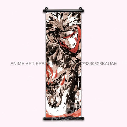 Anime Naruto Hanging Painting Hatake Kakashi Wall Art Scrolls Picture Uchiha Sasuke Home Decor Canvas Poster Haruno Sakura Mural