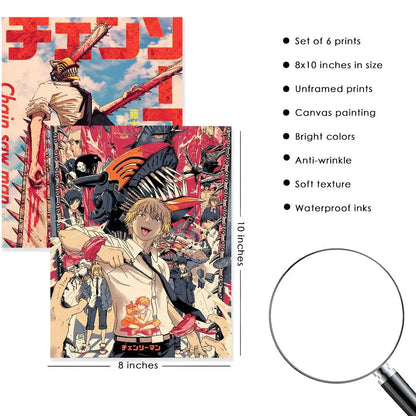 Anime C-Chainsaw Man Poster High Quality Print Home Decor Wall Art Mural Room Bar Decoration