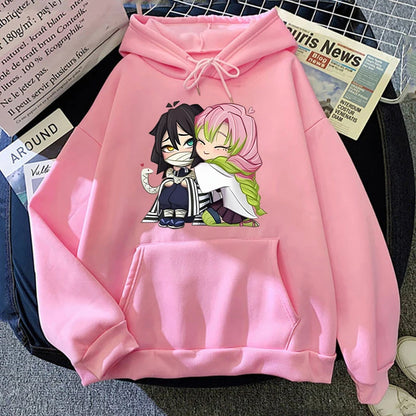 Demon Slayer - Hoodies (Obanai Iguro + Mitsuri Kanroji)