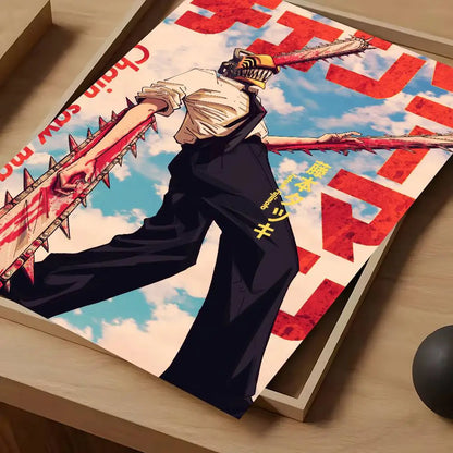 Anime C-Chainsaw Man Poster High Quality Print Home Decor Wall Art Mural Room Bar Decoration