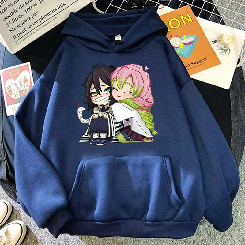 Demon Slayer - Hoodies (Obanai Iguro + Mitsuri Kanroji)