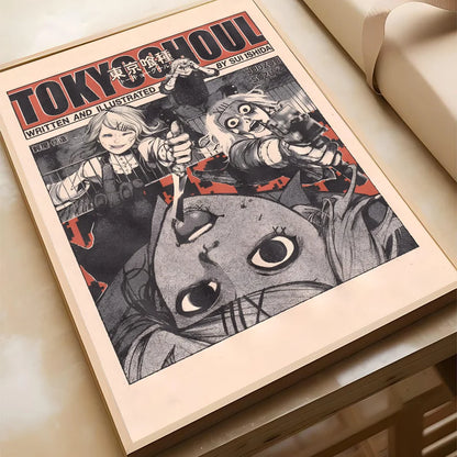 Anime Tokyo Ghoul Poster Poster Paper Print Home Living Room Bedroom Entrance Bar Cafe Art Painting Decoration