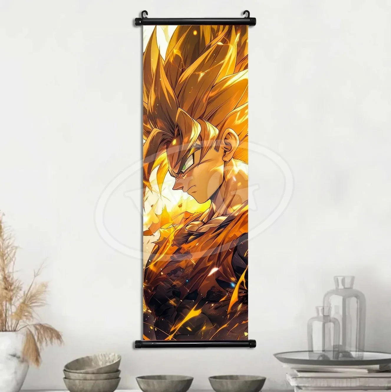 Dragon Ball Anime Poster Sun Wukong Home Decoration Kakarote Buo Wall Hanging Art Badok Scroll Painting Picture Saiya Wallpaper