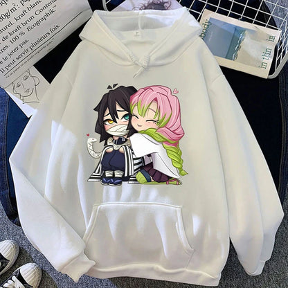 Demon Slayer - Hoodies (Obanai Iguro + Mitsuri Kanroji)