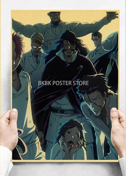 Japanese Anime Bleach ThousandYear Blood War Wall Art Poster  Coffee Boy Bedroom Decor Home Gift Prints Store Art Painting Wall