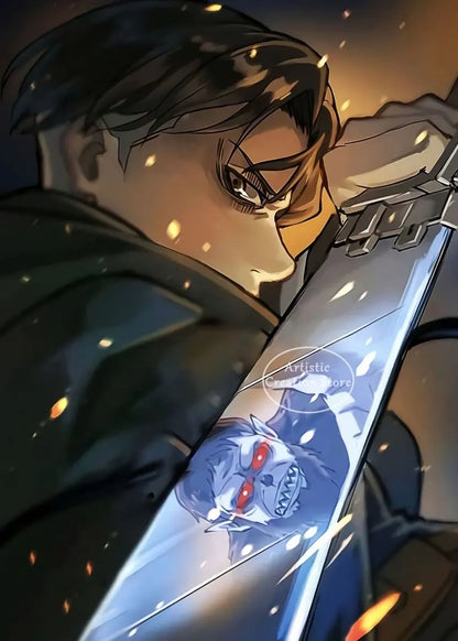 Attack on Titan  Canvas Art Poster  Anime Wall Decor for Bedroom Game Room