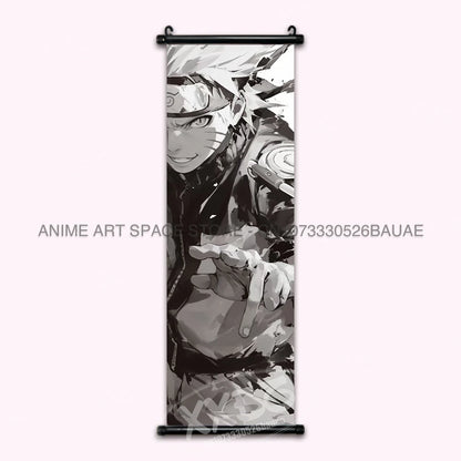 Anime Naruto Hanging Painting Hatake Kakashi Wall Art Scrolls Picture Uchiha Sasuke Home Decor Canvas Poster Haruno Sakura Mural
