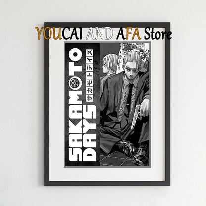 Sakamoto Days New Manga Anime Poster Canvas Painting Gaming Room Home Aesthetic Decor Sakamoto Days Anime Poster Manga Wall Art