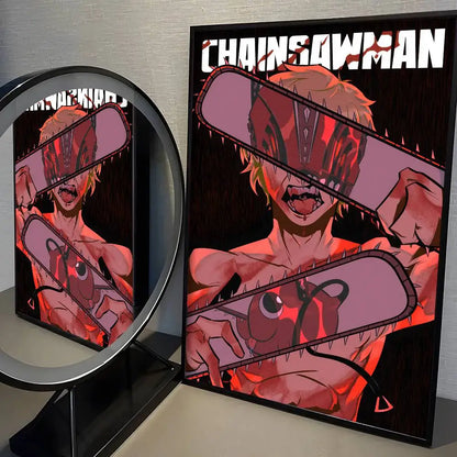 Anime C-Chainsaw Man Poster High Quality Print Home Decor Wall Art Mural Room Bar Decoration