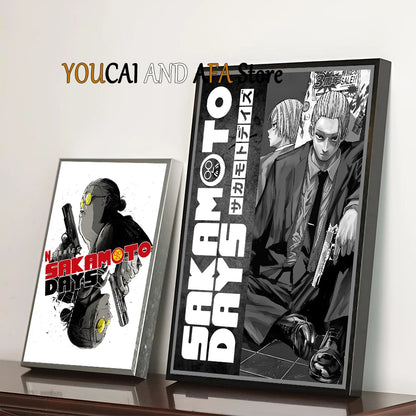 Sakamoto Days New Manga Anime Poster Canvas Painting Gaming Room Home Aesthetic Decor Sakamoto Days Anime Poster Manga Wall Art