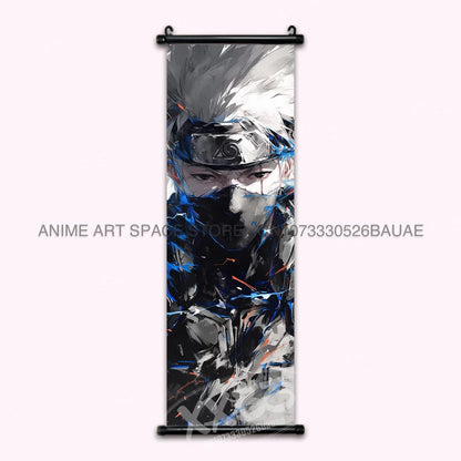 Anime Naruto Hanging Painting Hatake Kakashi Wall Art Scrolls Picture Uchiha Sasuke Home Decor Canvas Poster Haruno Sakura Mural