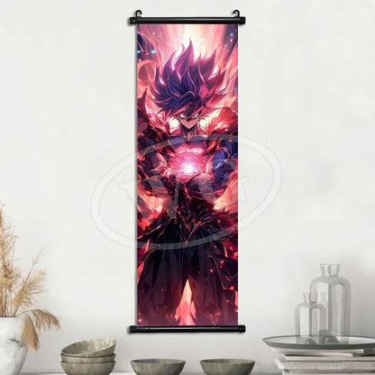 Dragon Ball Anime Poster Sun Wukong Home Decoration Kakarote Buo Wall Hanging Art Badok Scroll Painting Picture Saiya Wallpaper