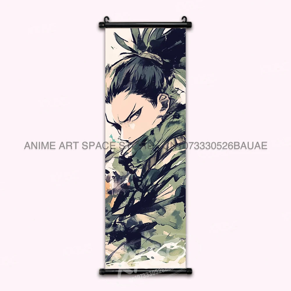 Anime Naruto Hanging Painting Hatake Kakashi Wall Art Scrolls Picture Uchiha Sasuke Home Decor Canvas Poster Haruno Sakura Mural
