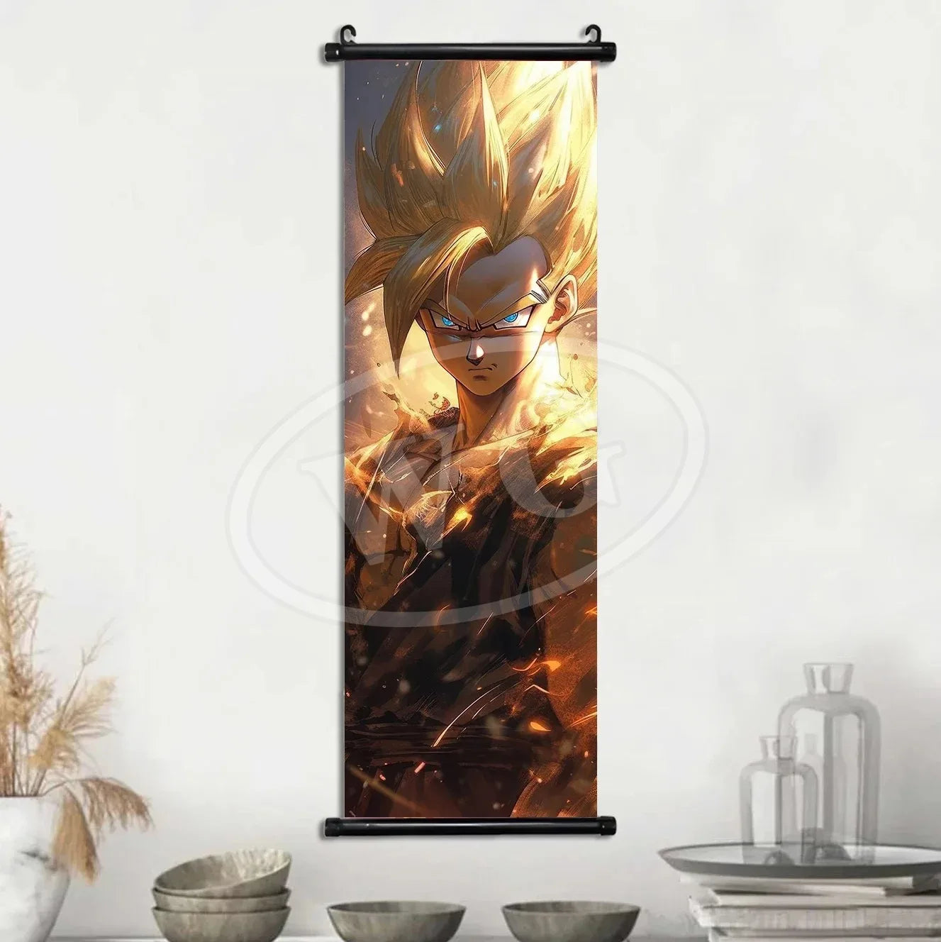 Dragon Ball Anime Poster Sun Wukong Home Decoration Kakarote Buo Wall Hanging Art Badok Scroll Painting Picture Saiya Wallpaper