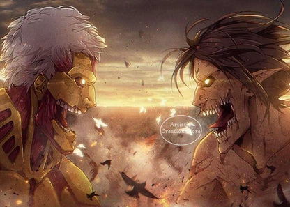 Attack on Titan  Canvas Art Poster  Anime Wall Decor for Bedroom Game Room