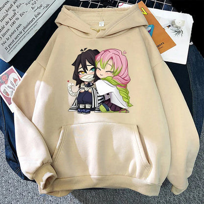 Demon Slayer - Hoodies (Obanai Iguro + Mitsuri Kanroji)
