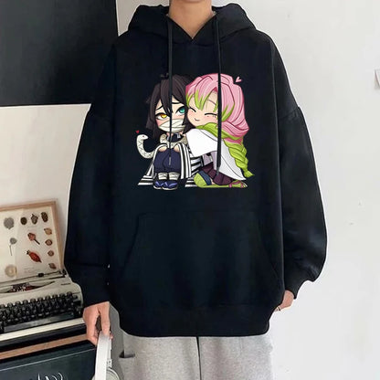 Demon Slayer - Hoodies (Obanai Iguro + Mitsuri Kanroji)