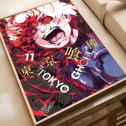 Anime Tokyo Ghoul Poster Poster Paper Print Home Living Room Bedroom Entrance Bar Cafe Art Painting Decoration