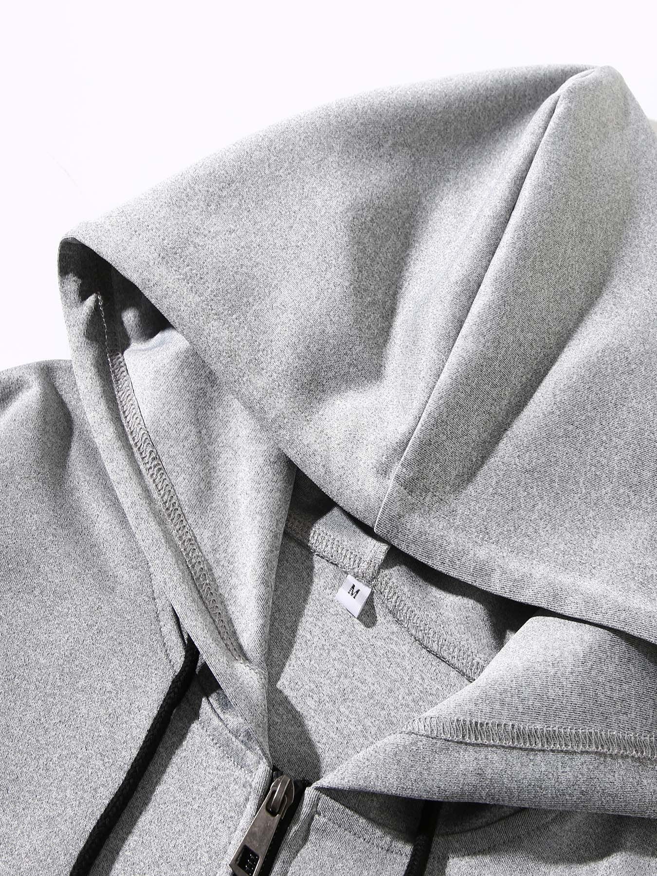 Men's Japanese Samurai Print Hooded Jacket