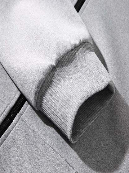 Men's Japanese Samurai Print Hooded Jacket